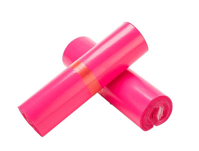 华蓥玫红色快递袋-02